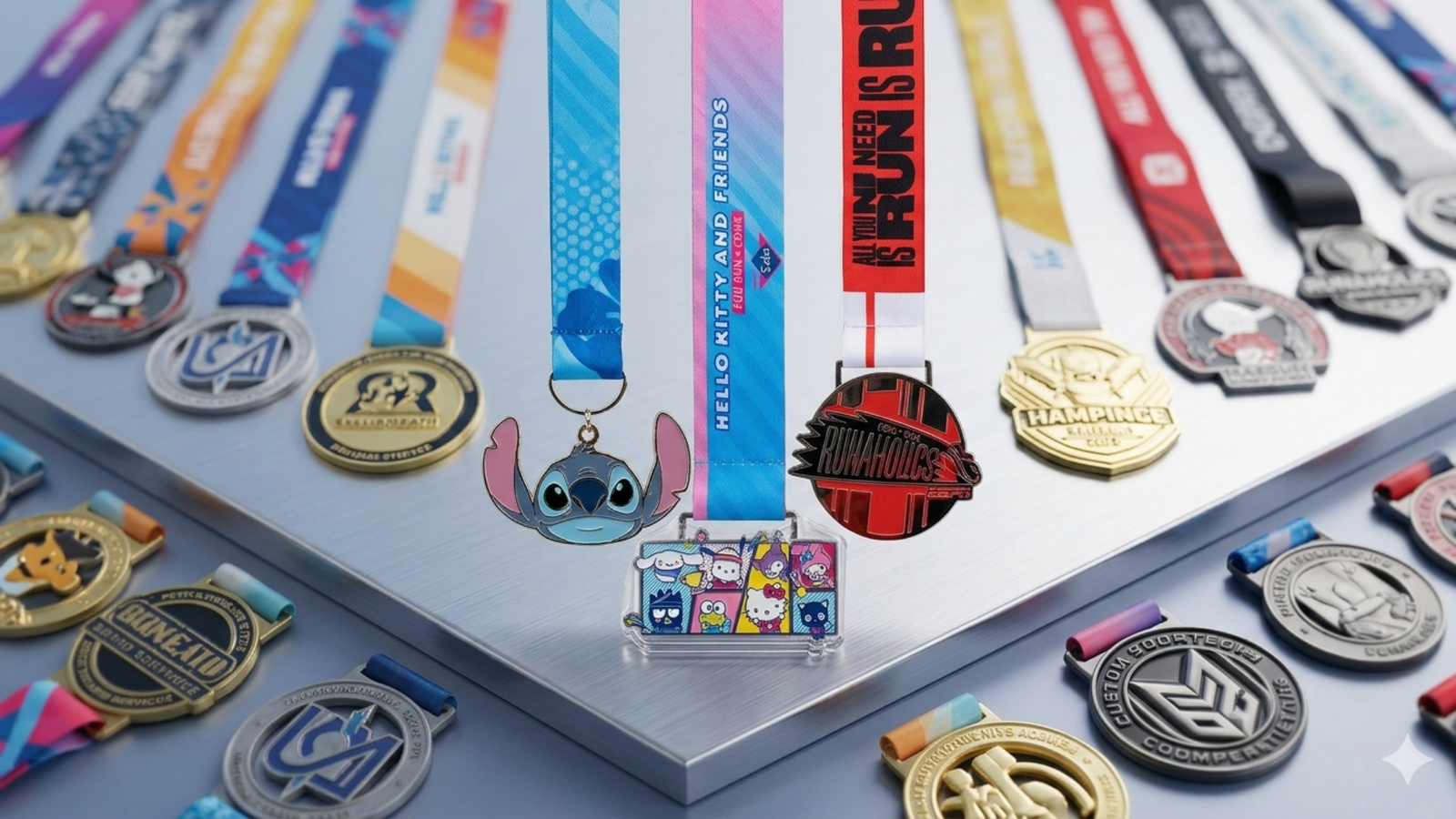 Variedad de medallas personalizadas